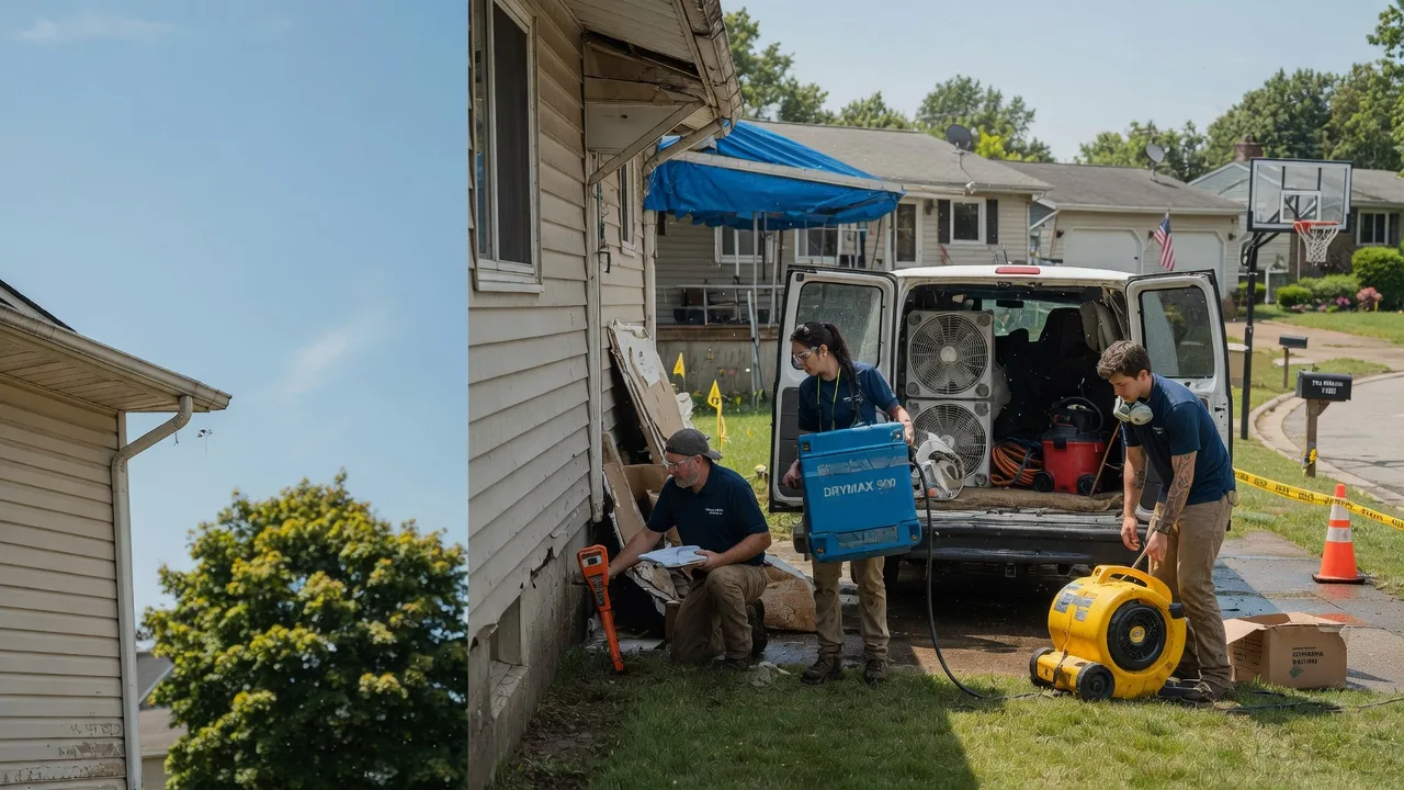 Ceiling Leak Cleanup in Eastlake, MI near me